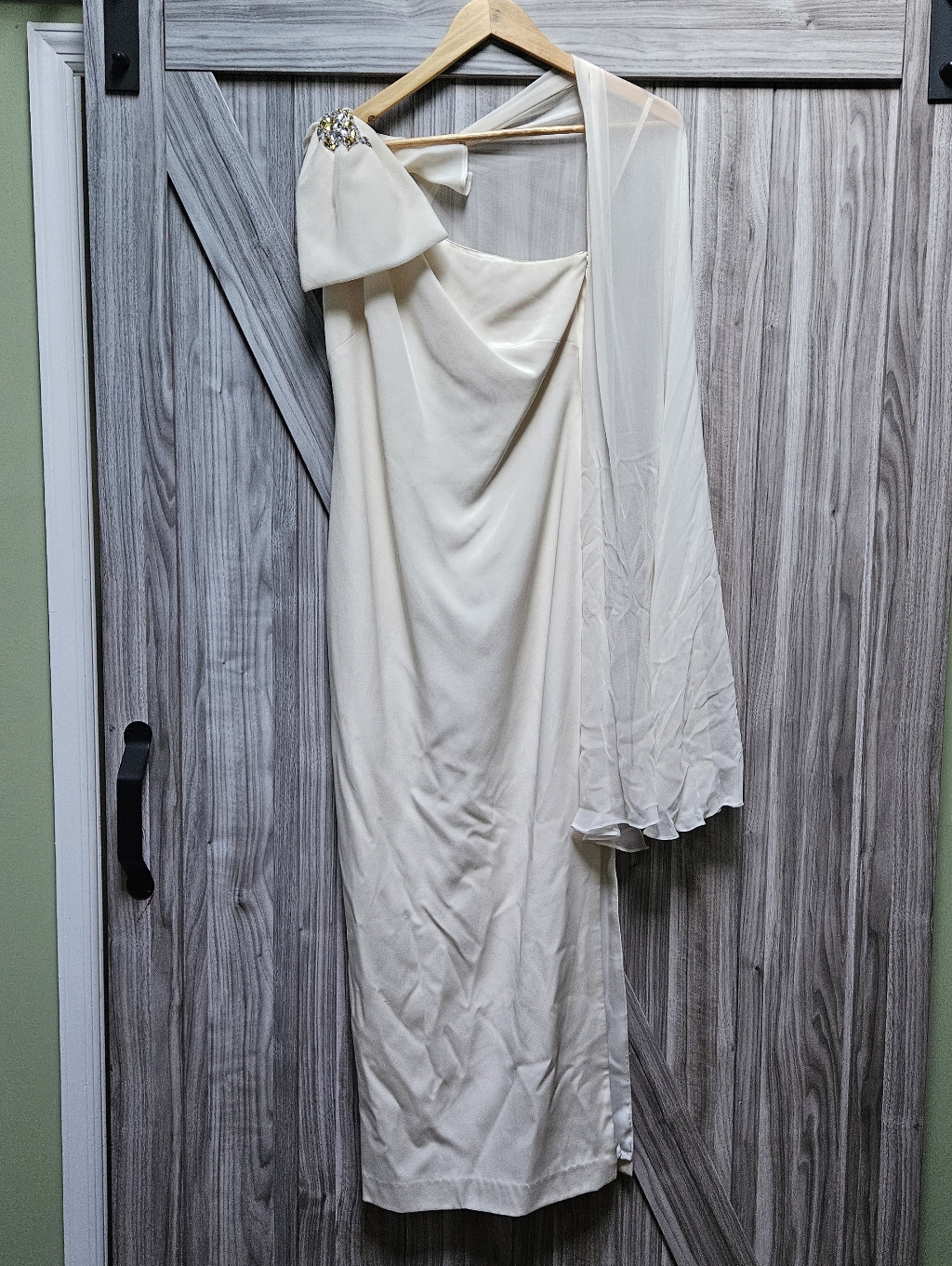 Marchesa Notte Silk Sequin Ivory Bridal Gown